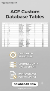 ACF Custom Database Tables 1.1.3 – Database Optimization Plugin for Advanced Custom Fields