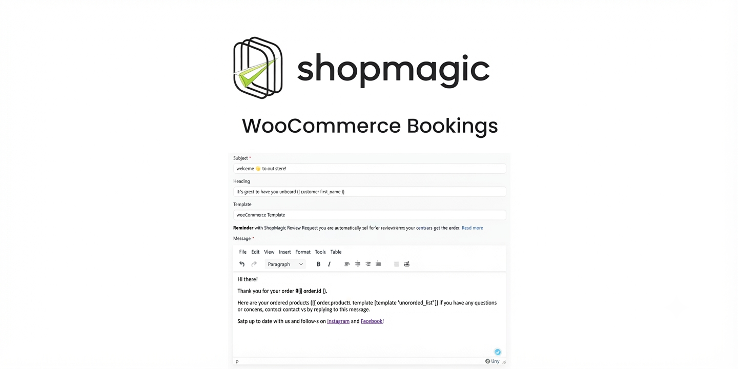 ShopMagic for WooCommerce Bookings 1.2.26 – Booking Email Automation Plugin