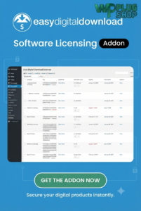 Easy Digital Downloads Software Licensing Addon – WordPress License Management Plugin