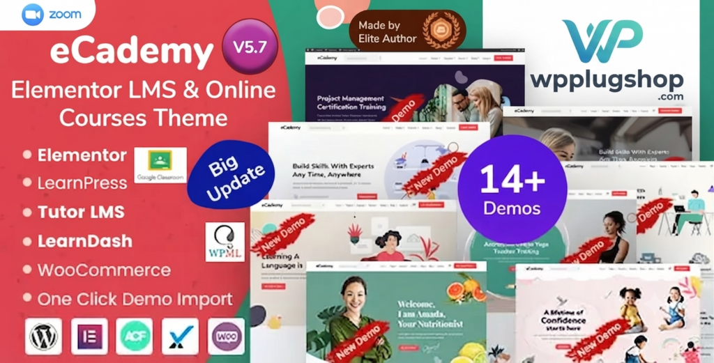 eCademy Theme – Education LMS, Online Courses & Coaching WordPress Theme
