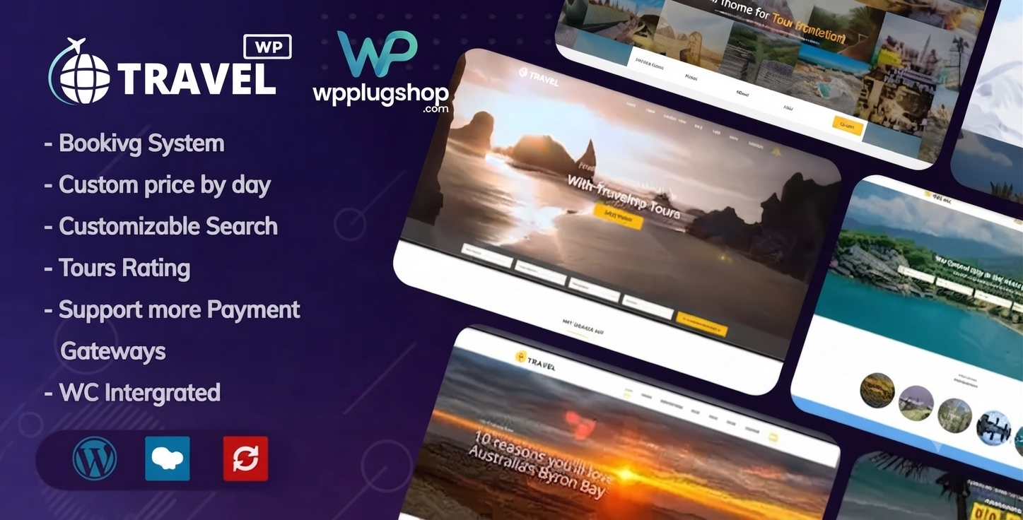 Travel Tour Booking WordPress Theme – Complete Tour Booking & Travel Agency System
