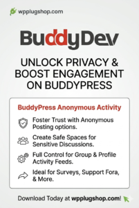 BuddyPress Anonymous Activity – Enable Anonymous Posts & Comments for WordPress