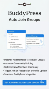 BuddyPress Auto Join Groups 1.2.6 – Automatic Group Assignment Plugin for BuddyPress