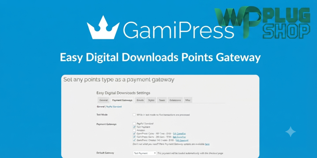 GamiPress Easy Digital Downloads Points Gateway – Pay with Reward Points
