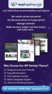 WP Rentals 3.14.2 – Booking Accommodation & Vacation Rental WordPress Theme