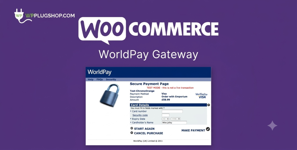 WooCommerce WorldPay Gateway Plugin for Secure Global Payment Integration