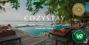 CozyStay Hotel Booking WordPress Theme – Hotel & Resort Website Builder with Online Reservations