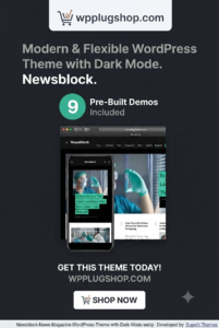 Newsblock – News & Magazine WordPress Theme with Dark Mode