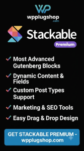 Stackable Premium – Advanced Gutenberg Blocks & WordPress Page Builder Plugin