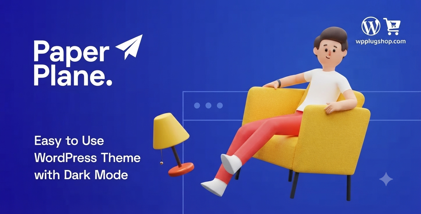 Paper Plane – Modern WordPress Blog Theme for Bloggers, Writers & Online Magazines