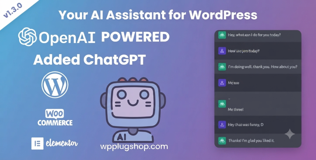 Your AI Assistant for WordPress 1.3.1 – ChatGPT OpenAI AI Content Generator Plugin