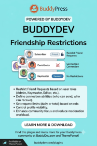 BuddyPress Friendship Restrictions – Secure Your Community Interactions