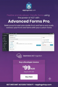 Advanced Forms Pro for ACF – Premium WordPress Front-End Form Builder