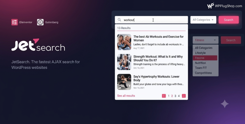JetSearch for Elementor – AJAX Search Plugin for WordPress & WooCommerce