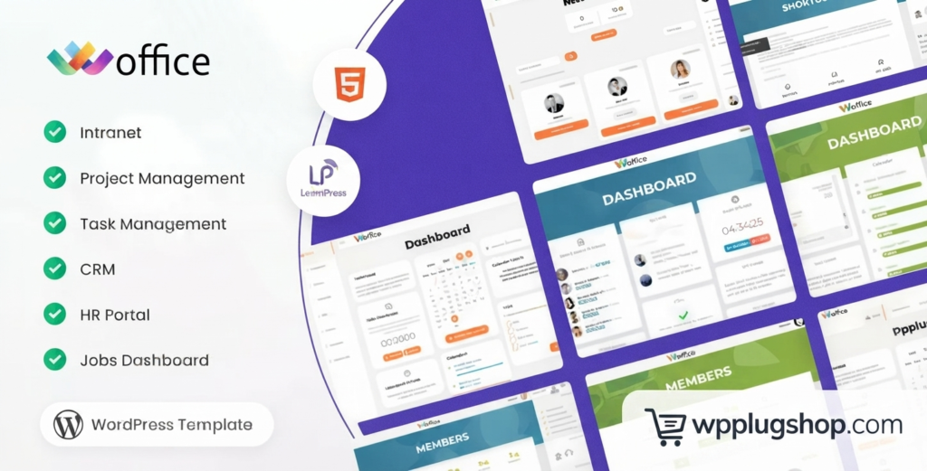 Woffice – Intranet, Extranet & Project Management WordPress Theme