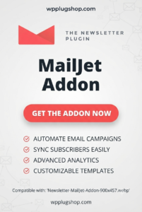 Newsletter Mailjet Addon for WordPress – SMTP & API Email Delivery Integration