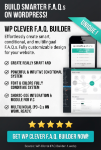 WP Clever FAQ Builder – Smart Support Tool for WordPress 1.43 | FAQ & Knowledge Base Plugin
