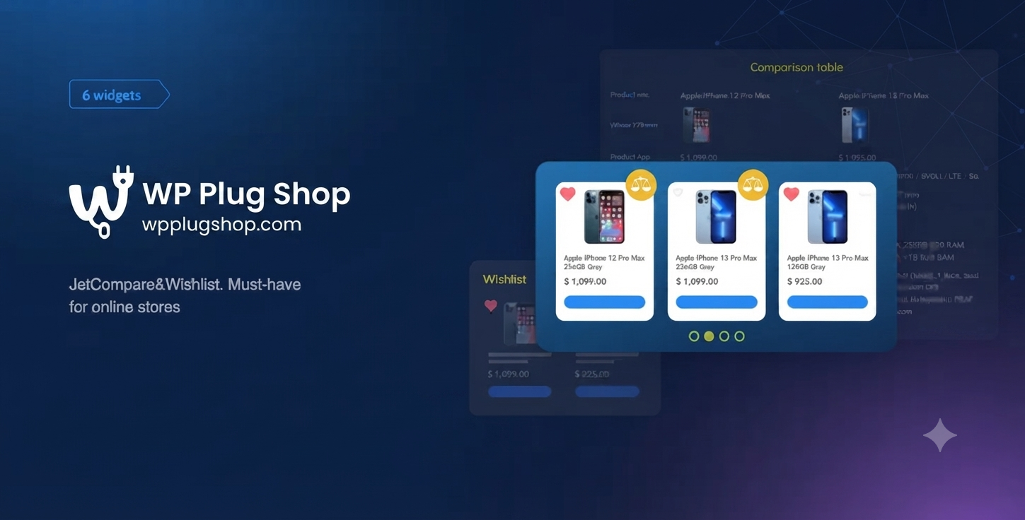 JetCompareWishlist for Elementor – WooCommerce Compare & Wishlist Plugin