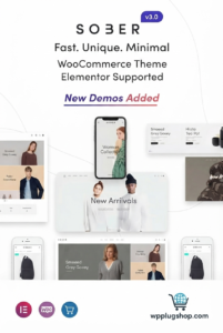 Sober WooCommerce WordPress Theme – Modern Ecommerce Store Theme