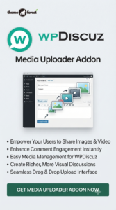 wpDiscuz Media Uploader Addon 7.1.7 | Comment File Upload Plugin