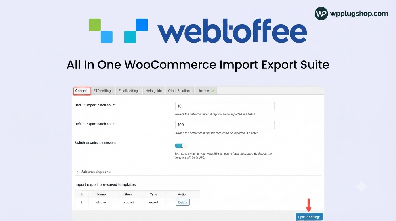 All-in-One WooCommerce Import Export Suite by WebToffee: Premium Data Migration & Bulk Management Tool