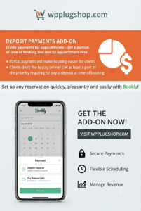 Bookly Deposit Payments Add-On – Accept Partial Payments for Appointments