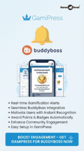 GamiPress BuddyBoss Notifications 1.1.3 – Real-Time Achievement & Points Alerts