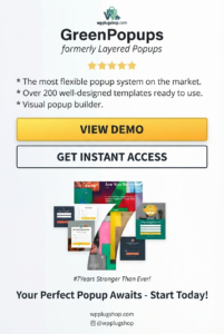 Green Popups WordPress Plugin – Advanced Popup Builder, Lead Generation & Marketing Forms