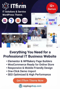 ITfirm 1.4.2 – IT Solutions, SaaS & Technology Business WordPress Theme