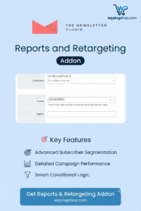 Newsletter Reports and Retargeting Addon – WordPress Email Analytics Plugin