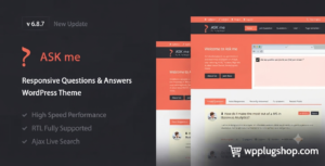 Ask Me Responsive Q&A WordPress Theme – Question Answer Community Website Theme