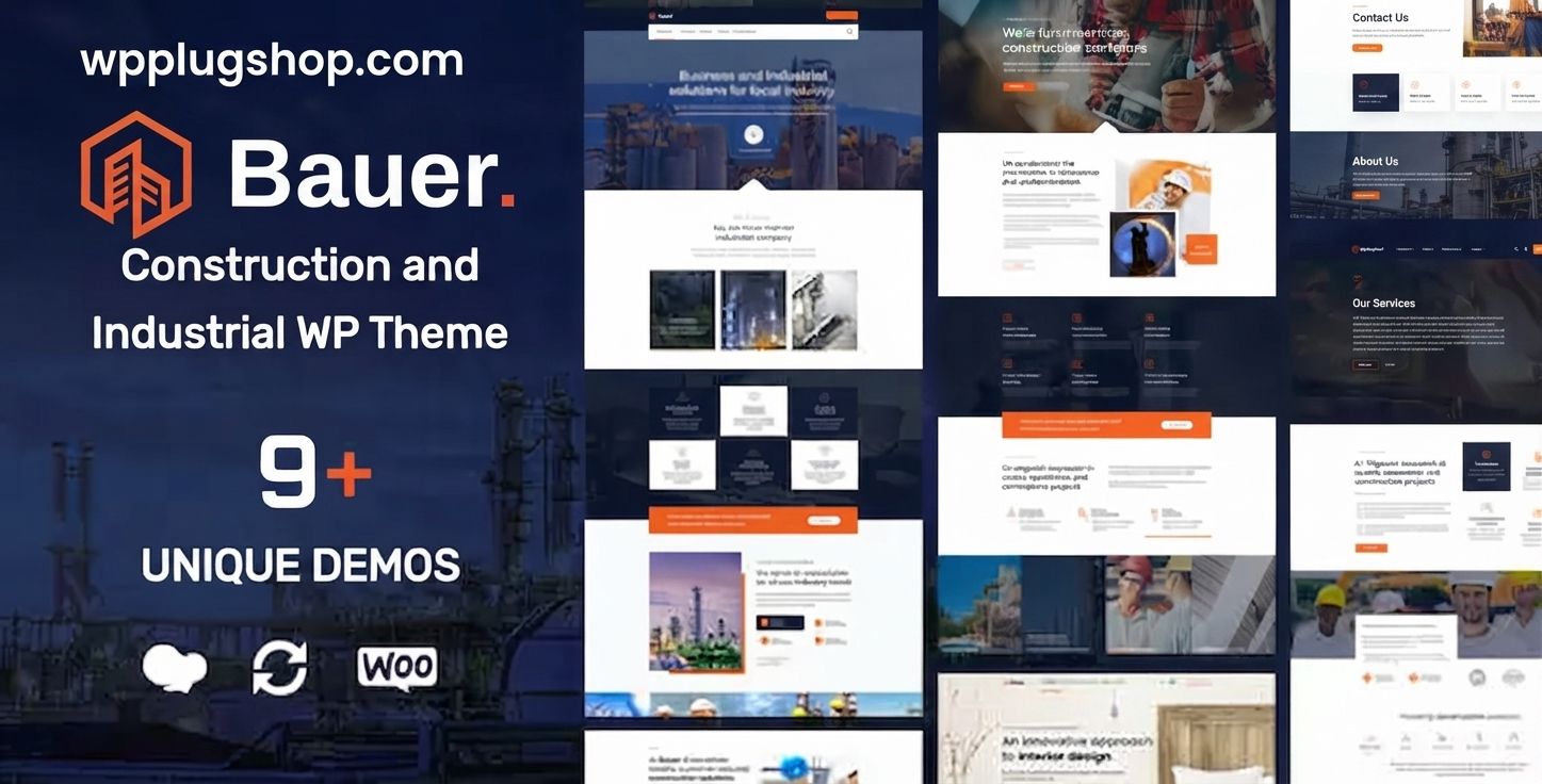 Bauer Theme 1.33 – Construction & Industrial WordPress Theme for Contractors & Engineering Businesses