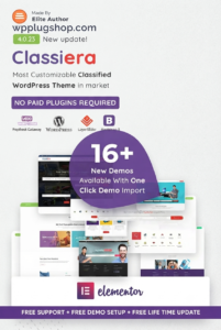Classiera – Premium Classified Ads & Directory WordPress Theme