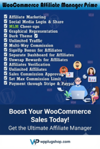 WooCommerce Affiliate Manager Prime – Referral & Affiliate Program Plugin
