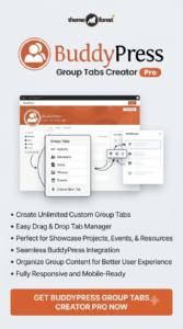 BuddyPress Group Tabs Creator Pro 1.3.1 – Custom Group Navigation & Tabs Plugin