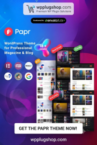 Papr – News Magazine WordPress Theme