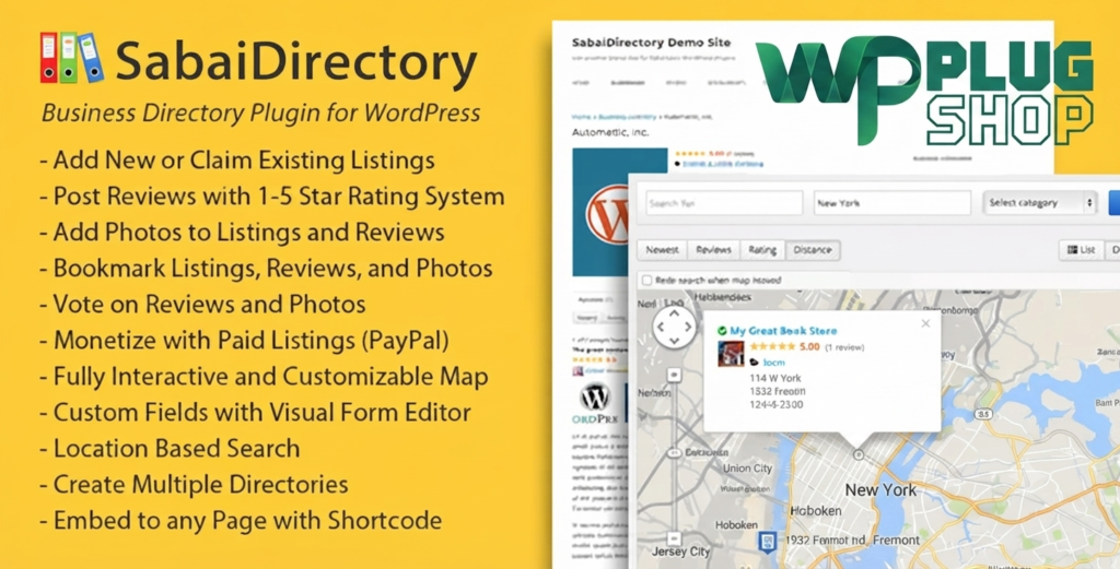 Sabai Directory – Business Directory Plugin for WordPress with Listings, Maps & Reviews