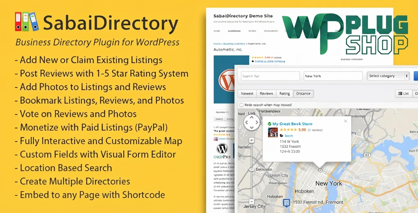 Sabai Directory – Business Directory Plugin for WordPress with Listings, Maps & Reviews