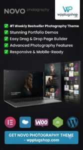 Novo Photography WordPress Theme – Creative Portfolio, Gallery & Photographer Website Builder