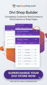 Divi Shop Builder for WooCommerce – Custom Store Page Builder