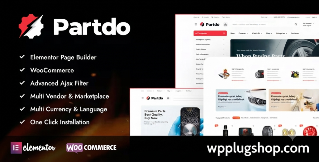 Partdo Theme 1.4.4 – Auto Parts and Tools Shop WooCommerce WordPress Theme