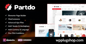 Partdo Theme 1.4.4 – Auto Parts and Tools Shop WooCommerce WordPress Theme