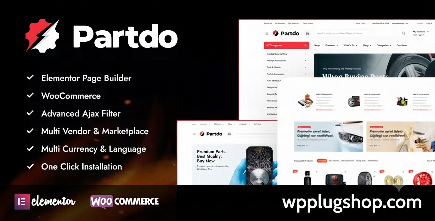 Partdo Theme 1.4.4 – Auto Parts and Tools Shop WooCommerce WordPress Theme