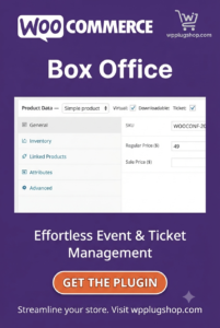 WooCommerce Box Office 1.3.9 – Event Ticketing Plugin for WooCommerce