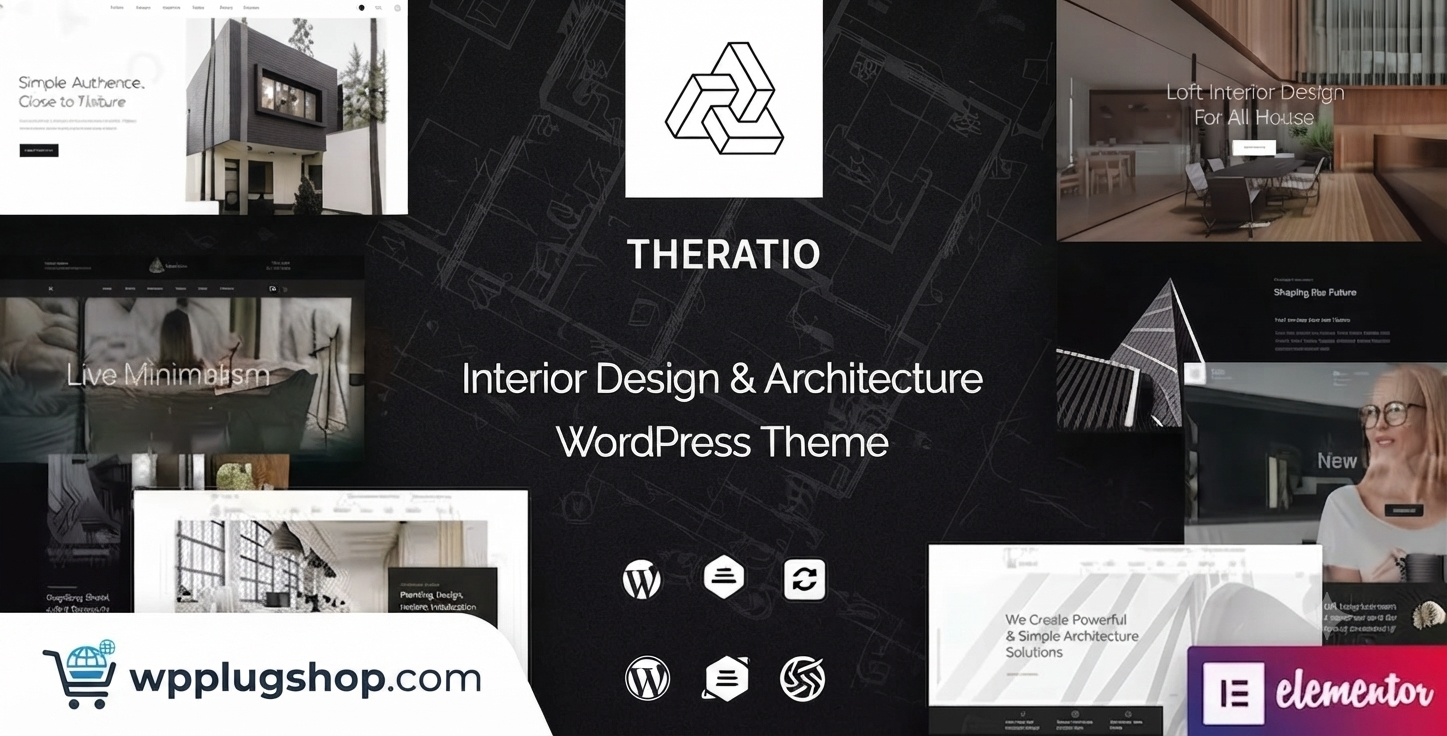 Theratio Architecture & Interior Design Elementor WordPress Theme