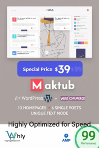 Maktub Theme 2.0.6 – Minimal & Lightweight Blog Theme for WordPress