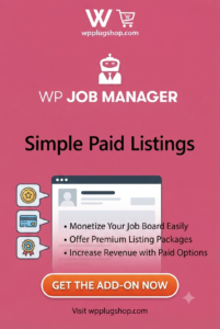 WP Job Manager Simple Paid Listings Addon 2.0.2 – Paid Job Listing Plugin for WordPress
