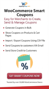 WooCommerce Smart Coupons – Advanced Coupon, Gift Card & Store Credit Plugin