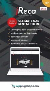 Ireca – Car Rental & Vehicle Booking WordPress Theme