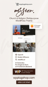 Mission – Church Religion WordPress Theme